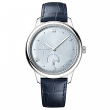 Dress Watch Silver Dial with Blue Leather Strap 41mm