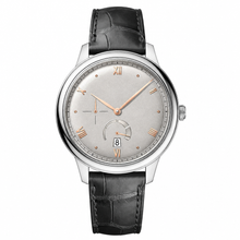 Dress Watch Silver Dial 41mm with Black Leather Strap