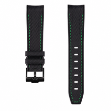 Pulseira de relógio de borracha verde