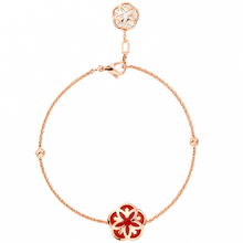 Pulseira de joias em ouro rosa