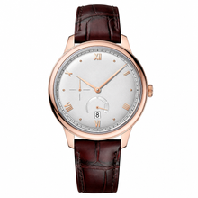 Classic Dress Watch Rose Gold Tone 41mm with Brown Leather Strap