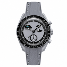Gray Sport-Casual Watch with Rubber Strap