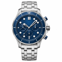 Blue Dial Stainless Steel Diver Watch 44mm
