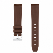Pulseira de relógio de borracha marrom