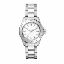 Silver Metal Watch with White Dial