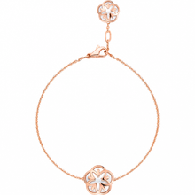 Pulseira de joias em ouro rosa