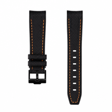 Pulseira de relógio de borracha preta