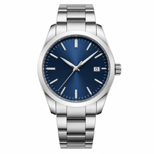 Stainless Steel Dress Watch Blue Dial 42mm