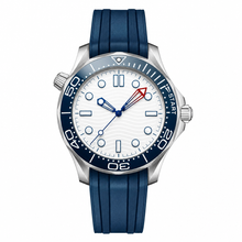 Sports Diver Watch with Blue Dial and Strap 42mm